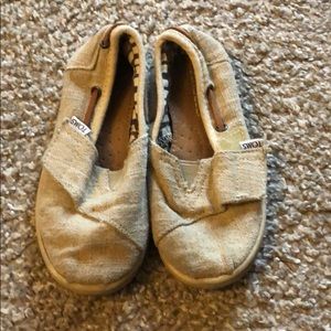 Tiny Toms Biminis Tan Sneaker size T9